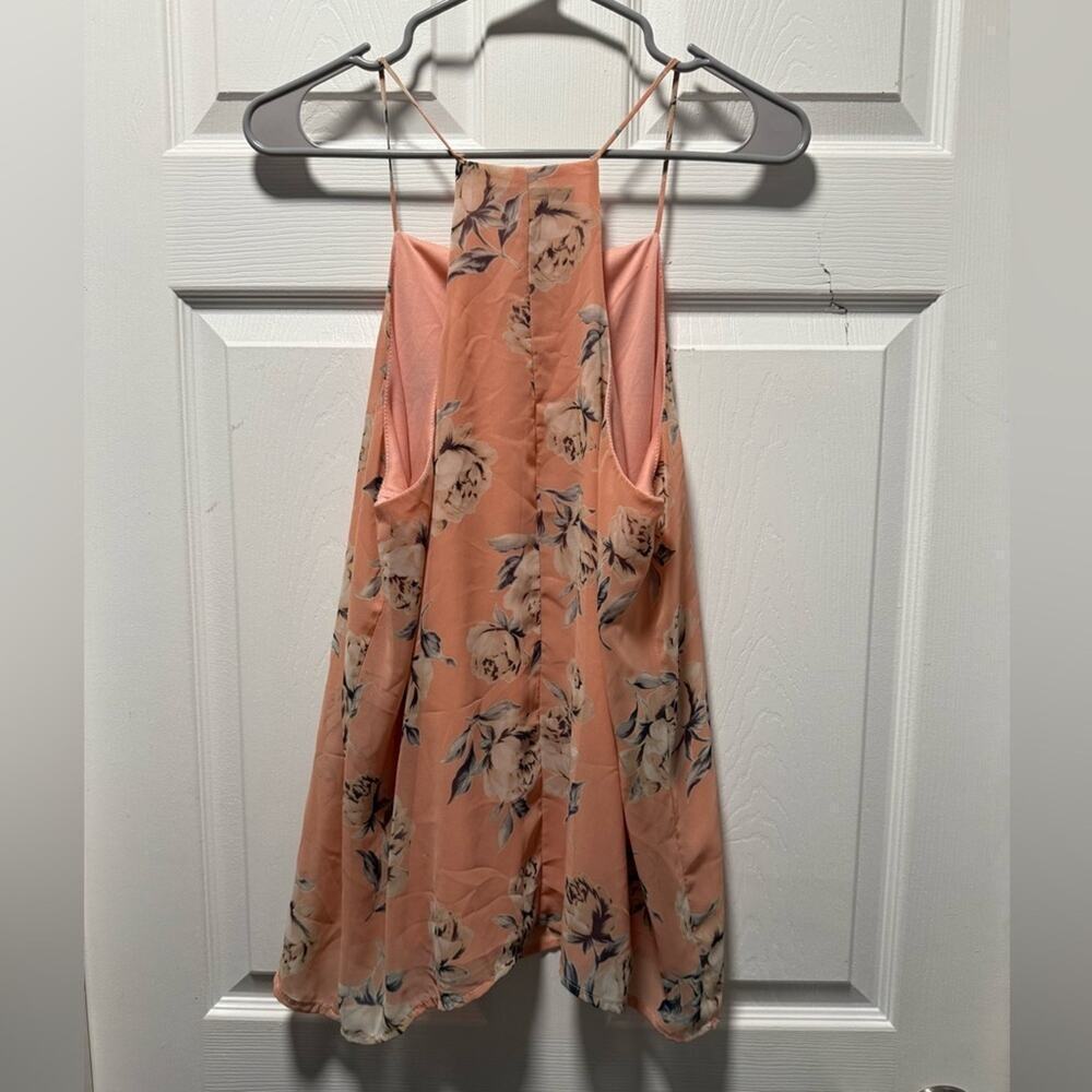 Boutique Plush Pink Floral Blouse Large - Picture 6 of 6